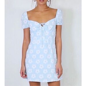 floral halter mini dress Soft Focus Floral Halter Skater Mini Dress
